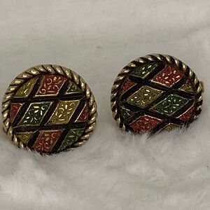 SARAH COVENTRY ARGYLE CLIP ON EARRINGS